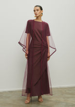Load image into Gallery viewer, MAROON SARONG KAFTAN