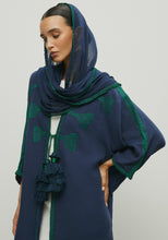 Load image into Gallery viewer, NAVY TASSELS ABAYA/SHAYLA