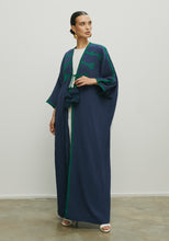 Load image into Gallery viewer, NAVY TASSELS ABAYA/SHAYLA