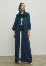 Load image into Gallery viewer, NAVY TASSELS ABAYA/SHAYLA