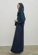 Load image into Gallery viewer, NAVY TASSELS ABAYA/SHAYLA