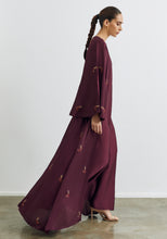 Load image into Gallery viewer, Maroon Abaya & Shayla in khanjar Style