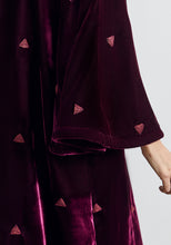 Load image into Gallery viewer, Velvet Maroon Abaya & Shayla