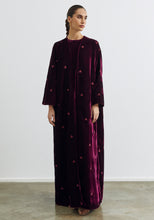 Load image into Gallery viewer, Velvet Maroon Abaya & Shayla