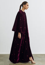Load image into Gallery viewer, Velvet Maroon Abaya & Shayla