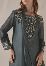 Load image into Gallery viewer, Embroidered Grey Kaftan