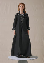 Load image into Gallery viewer, Black Embroidered Kaftan