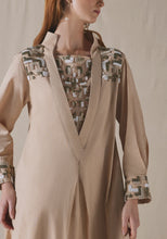 Load image into Gallery viewer, Beige Embroidered Kaftan
