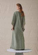 Load image into Gallery viewer, Sage Embroidered Kaftan