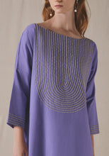 Load image into Gallery viewer, Lavender Embroidered Kaftan