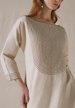 Load image into Gallery viewer, Beige Embroidered Kaftan