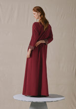Load image into Gallery viewer, Maroon Embroidered Kaftan