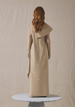 Load image into Gallery viewer, Beige Asymmetrically Draped Kaftan