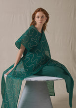 Load image into Gallery viewer, Green Draped Kaftan