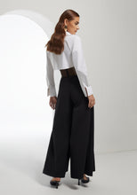 Load image into Gallery viewer, Corset pants in black with beaj details