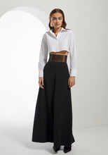 Load image into Gallery viewer, Corset pants in black with beaj details