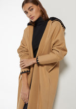 Load image into Gallery viewer, Nude Hooded Farwa Coat