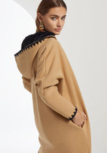 Load image into Gallery viewer, Nude Hooded Farwa Coat