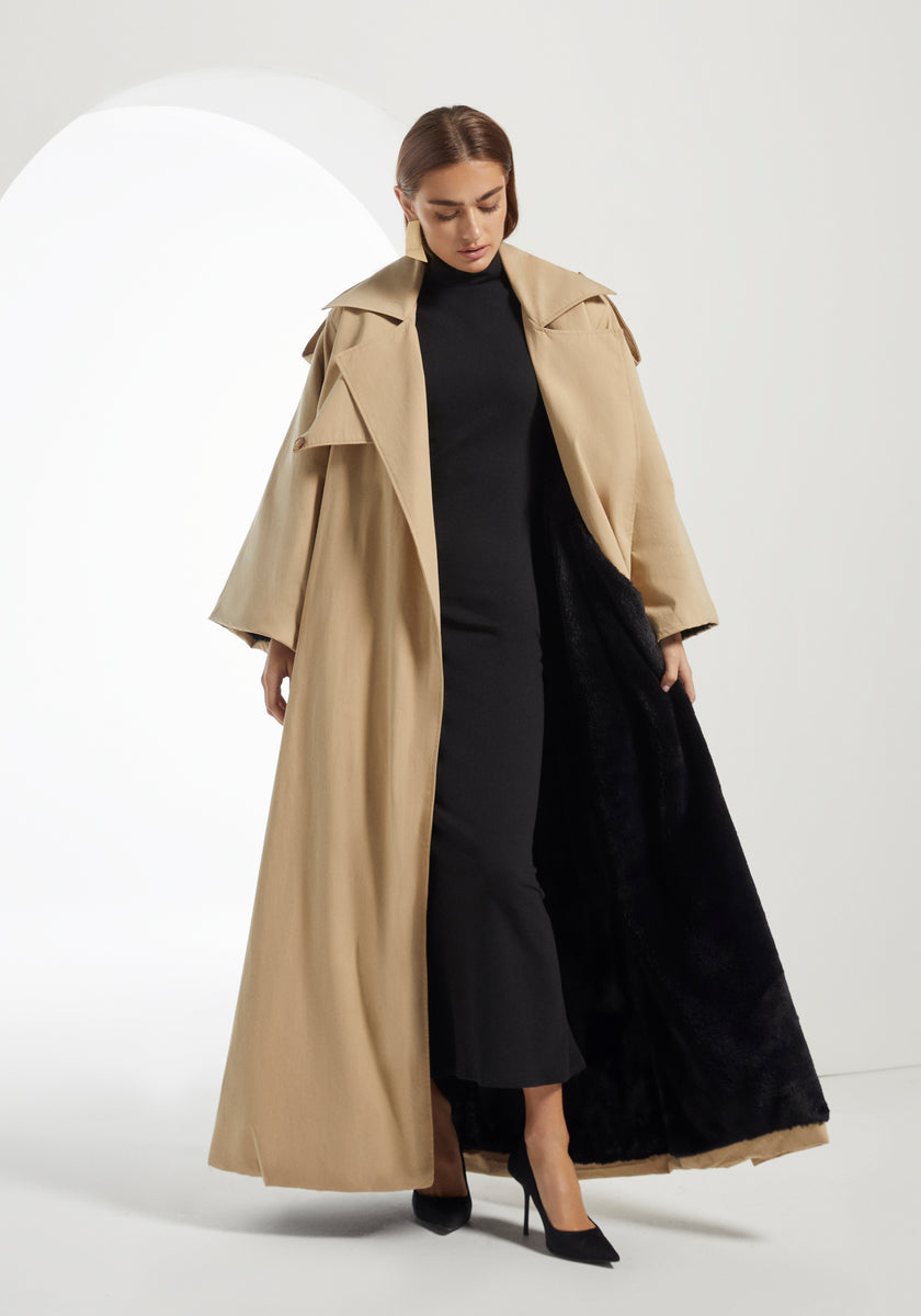 ジャケット・アウター eaphi mulch way collar long trench coat eaphi trench coat ジャケット・アウター eaphi mulch way collar long