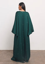 Load image into Gallery viewer, Teal Abaya & Shayla in Dot Style