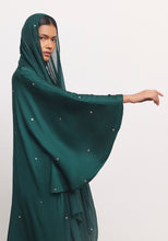 Load image into Gallery viewer, Teal Abaya & Shayla in Dot Style
