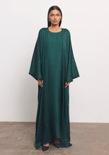Load image into Gallery viewer, Teal Abaya & Shayla in Dot Style