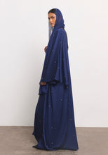 Load image into Gallery viewer, Indigo Abaya & Shayla in Dot Style