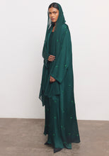 Load image into Gallery viewer, Teal Abaya & Shayla in Triangle Style