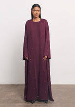 Load image into Gallery viewer, Maroon Abaya & Shayla in Triangle Style