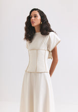 Load image into Gallery viewer, Corset Dress in Cream