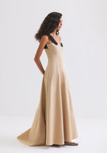 Load image into Gallery viewer, Off shoulder Beige Dress