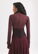 Load image into Gallery viewer, High Corset Maroon Skirt