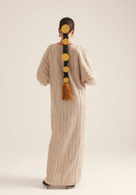Load image into Gallery viewer, Colorful stripes with gold buckle Kaftan