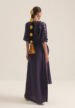 Load image into Gallery viewer, Purple wrap kaftan