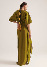 Load image into Gallery viewer, Olive wrap kaftan