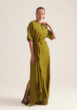 Load image into Gallery viewer, Olive wrap kaftan