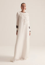 Load image into Gallery viewer, off white Kaftan with embroidery
