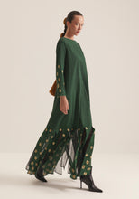 Load image into Gallery viewer, Green Kaftan with pleats