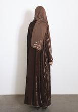 Load image into Gallery viewer, Velvet Mocha Abaya & Shayla