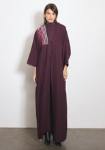 Load image into Gallery viewer, Wool Burgundy Abaya & Shayla