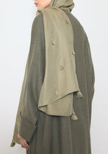 Load image into Gallery viewer, Wool Moss Abaya & Shayla