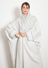 Load image into Gallery viewer, Wool Pearl Gray Abaya & Shayla