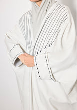 Load image into Gallery viewer, Wool Pearl Gray Abaya & Shayla