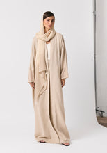 Load image into Gallery viewer, Oat linen Abaya & Shayla