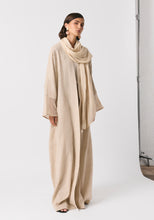 Load image into Gallery viewer, Oat linen Abaya & Shayla