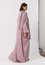 Load image into Gallery viewer, Sunset Purple Silk Abaya & Shayla