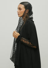 Load image into Gallery viewer, ASSIR BLACK ABAYA /SHAYLA