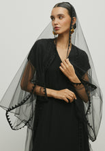 Load image into Gallery viewer, TULLE BLACK ABAYA/SHAYLA