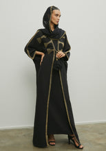 Load image into Gallery viewer, BLACK TASSELS ABAYA/SHAYLA