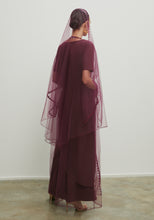 Load image into Gallery viewer, TULLE MAROON ABAYA/SHAYLA